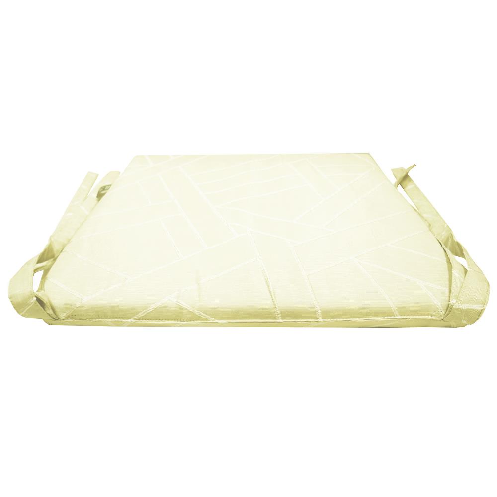 HomeBase HLS đệm ghế ngồi mousse dày vải bọc bằng Polyester mềm mại thoải mái Thái Lan 45x45 cm kem