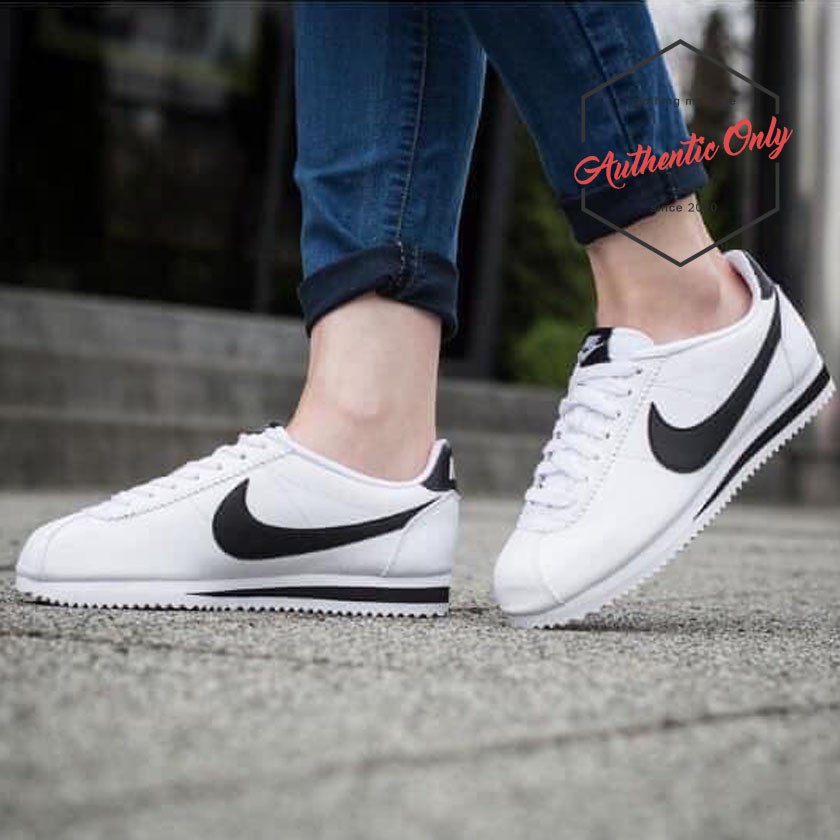 Giày Nike Cortez Leather Móc Đỏ, Đen Classic - 807471/904764