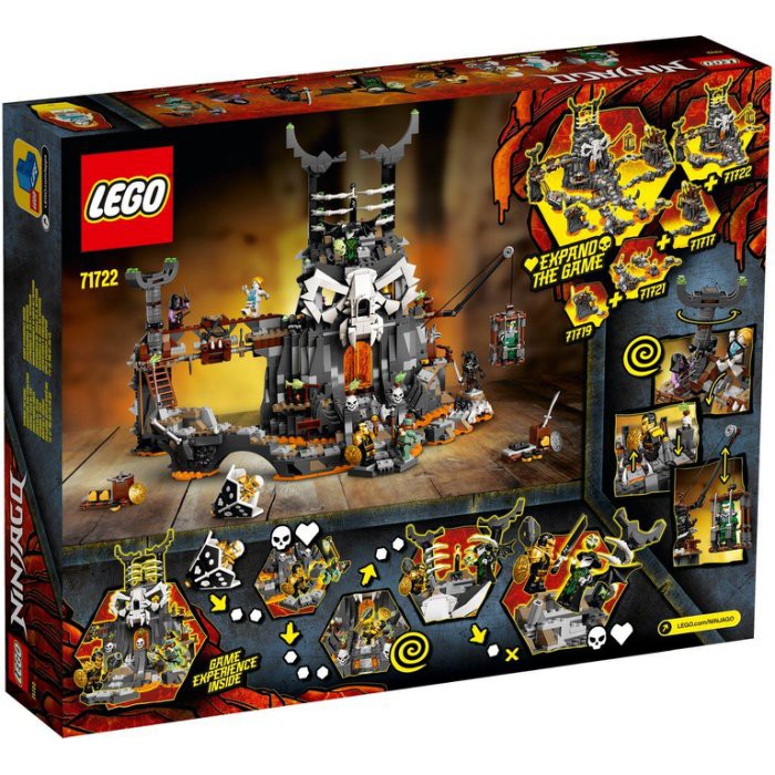 Hàng đặt -LEGO Ninjago 71722 - Pháo Đài của phù thuỷ Đầu Lâu
