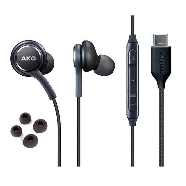 Tai nghe AKG Note 10 Note 20 S20 chân Type C chính hãng tặng 4 nút tai phụ (Phù hợp nhiều dòng điện thoại type c)