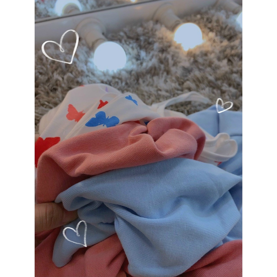 Sét bộ áo 2 dây croptop phối chân váy in hình đàn bứm kèm áo khoác nhẹ ngoài cực xinh