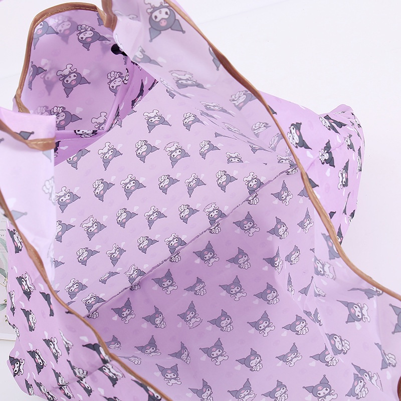 Túi Mua Sắm Gấp Gọn Thân Thiện Với Môi Trường In Hình Hoạt Hình 210D