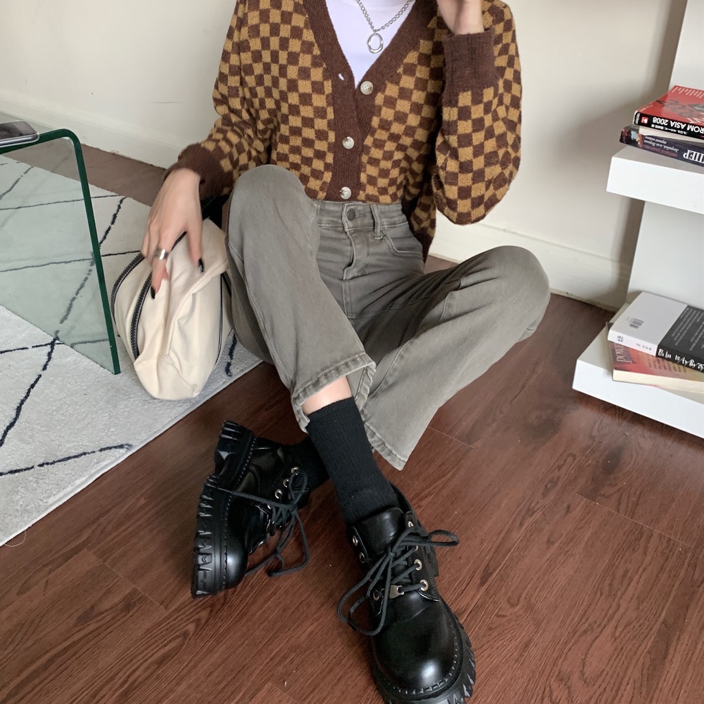  Quần denim lưng cao xẻ tà cá tính cho nữ 46545 | BigBuy360 - bigbuy360.vn