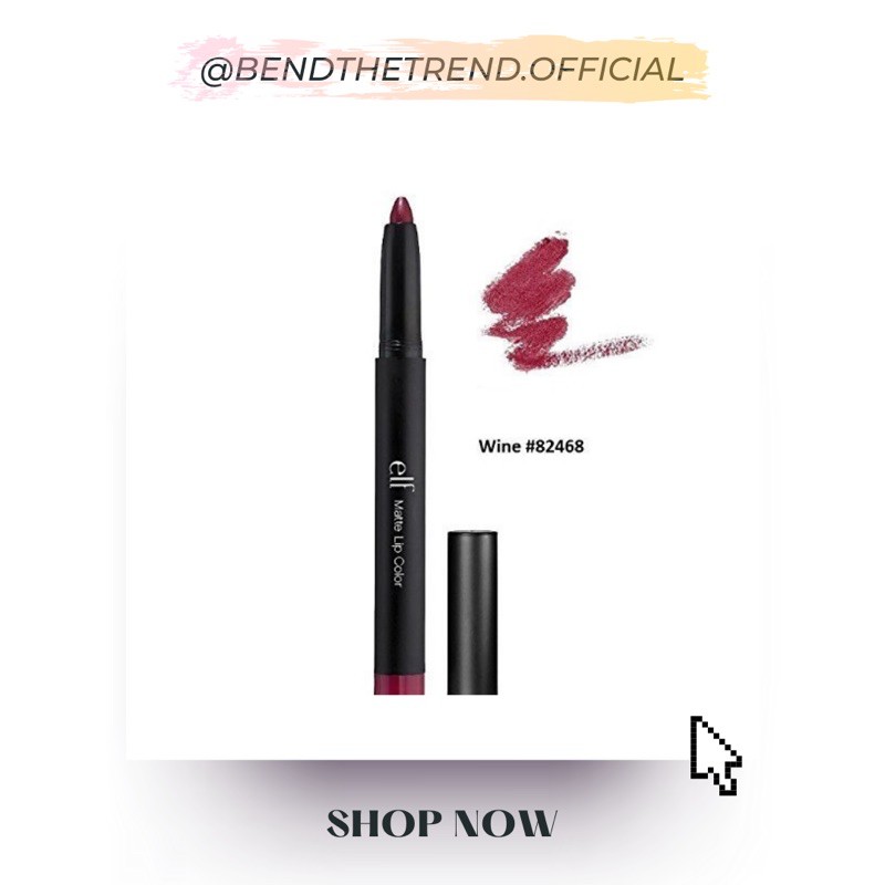 [AUTH-ĐỦ BILL] SON LÌ DẠNG BÚT ELF MATTE LIP COLOR WINE