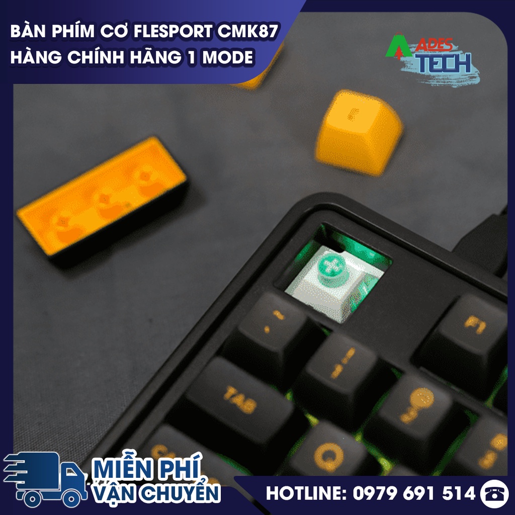 Bàn Phím Cơ FLEsport CMK87 Hàng Chính Hãng  1 MODE