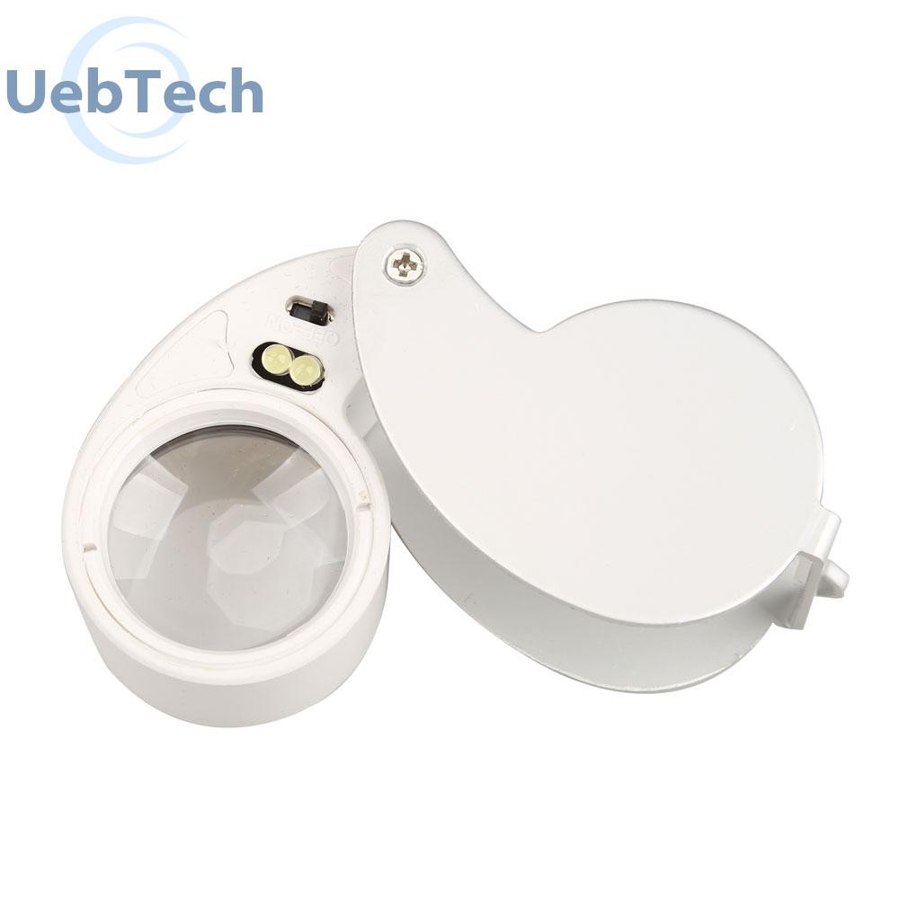 Kính Lúp Uebtech 40x 6 Hình Dạng Có Đèn Led