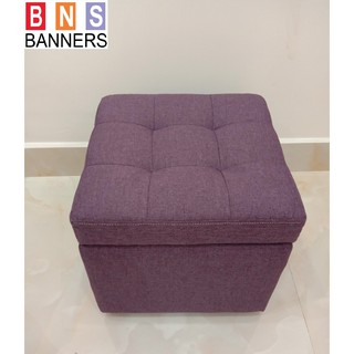 Ghế Đôn Hộp Vuông BNS-Tím