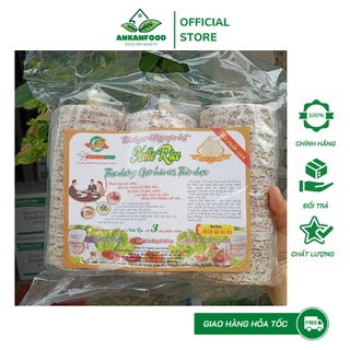 Bánh Gạo Lứt Nguyên Hạt Yến Mạch,Lứt Tím,Huyết Rồng Hello Rice Dùng Ăn Kiêng,Eatclean ,Healthy (Túi 400g)-A