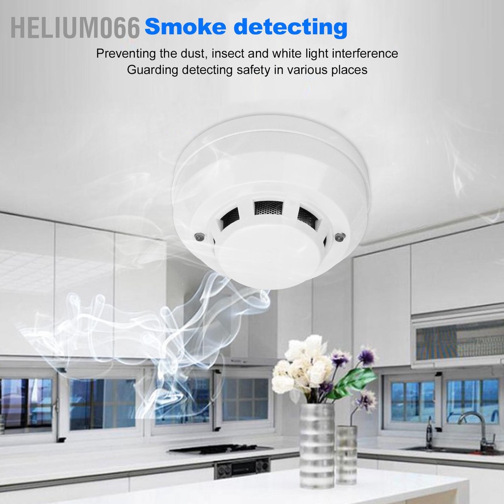 Thiết Bị Báo Khói Báo Cháy Có Dây Cho Đèn LED 9 24V Helium066