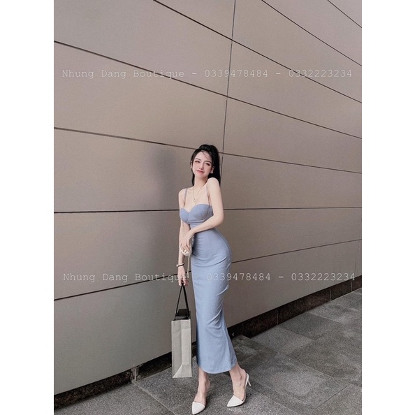 Đầm 2 dây cúp ngực dáng đẹp
