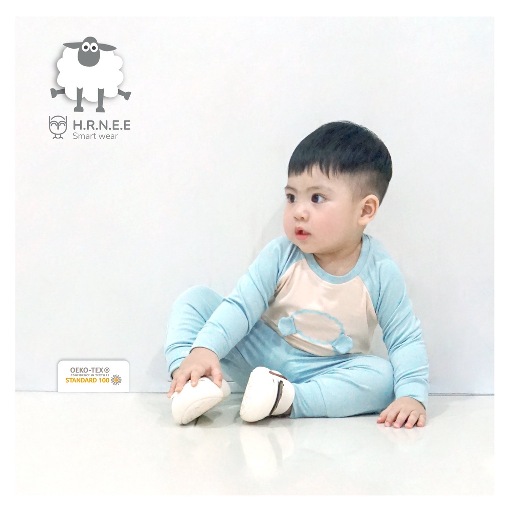 [Chính hãng] Bộ dài tay bo gấu 3D trẻ em Hrnee