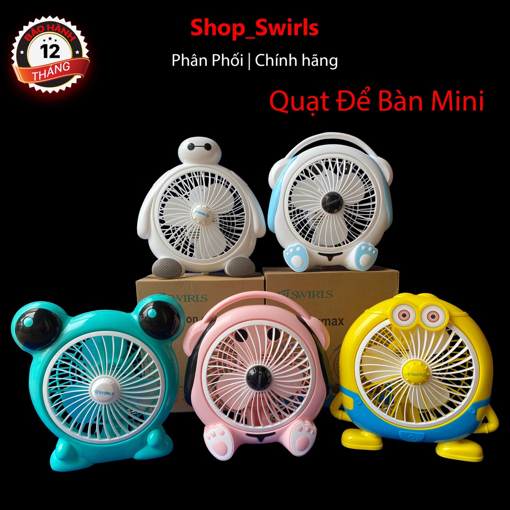 Quạt Để Bàn Mini,Thú Cưng Dễ Thương,2 Tốc Độ Gió,Điện 220v,Tiện Dụng Cho Gia Đình,Văn Phòng Cty,Bàn Làm Việc,Bàn Học Trẻ