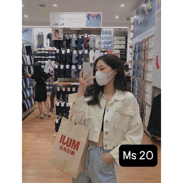 Áo khoác bò form lửng chất jeans cao cấp hàng tuyển