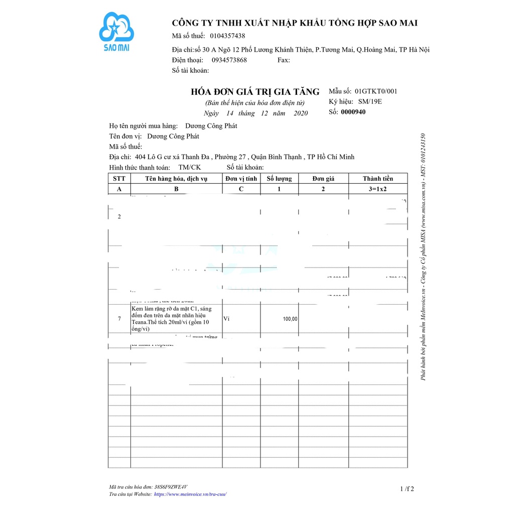 Teana C1 hàng chuẩn Auth-hộp 10 lọ