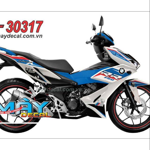 Tem rời Winner X BMW xe trắng