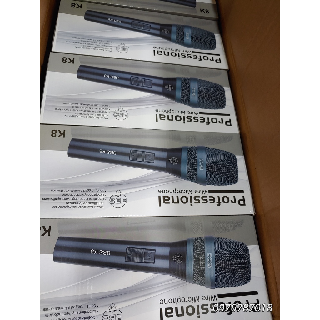 Micro hát karaoke có dây BBS K8 mới