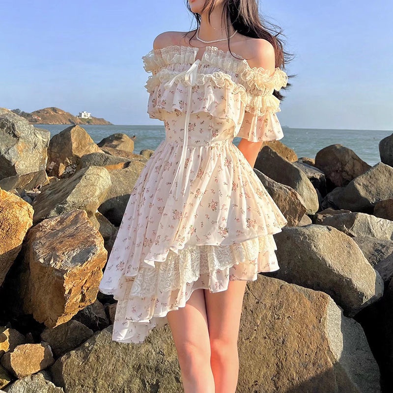 Đầm Hoa Ôm Dáng Hở Vai Thời Trang 2022newins Cho Nữ