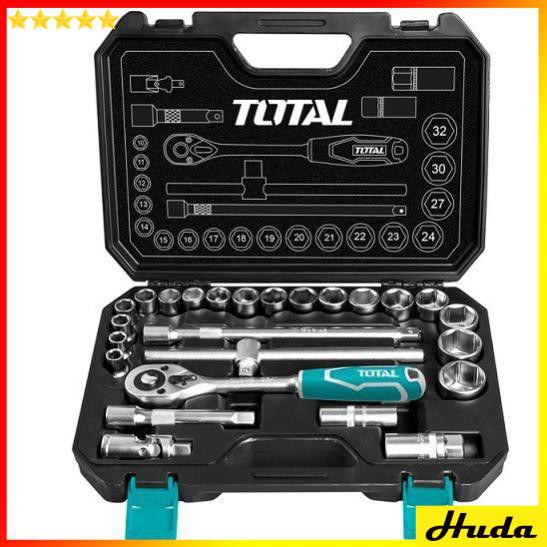 [Chính hãng Total] 1/2&quot; BỘ TUÝP 25 CHI TIẾT Total - THT121251 uio