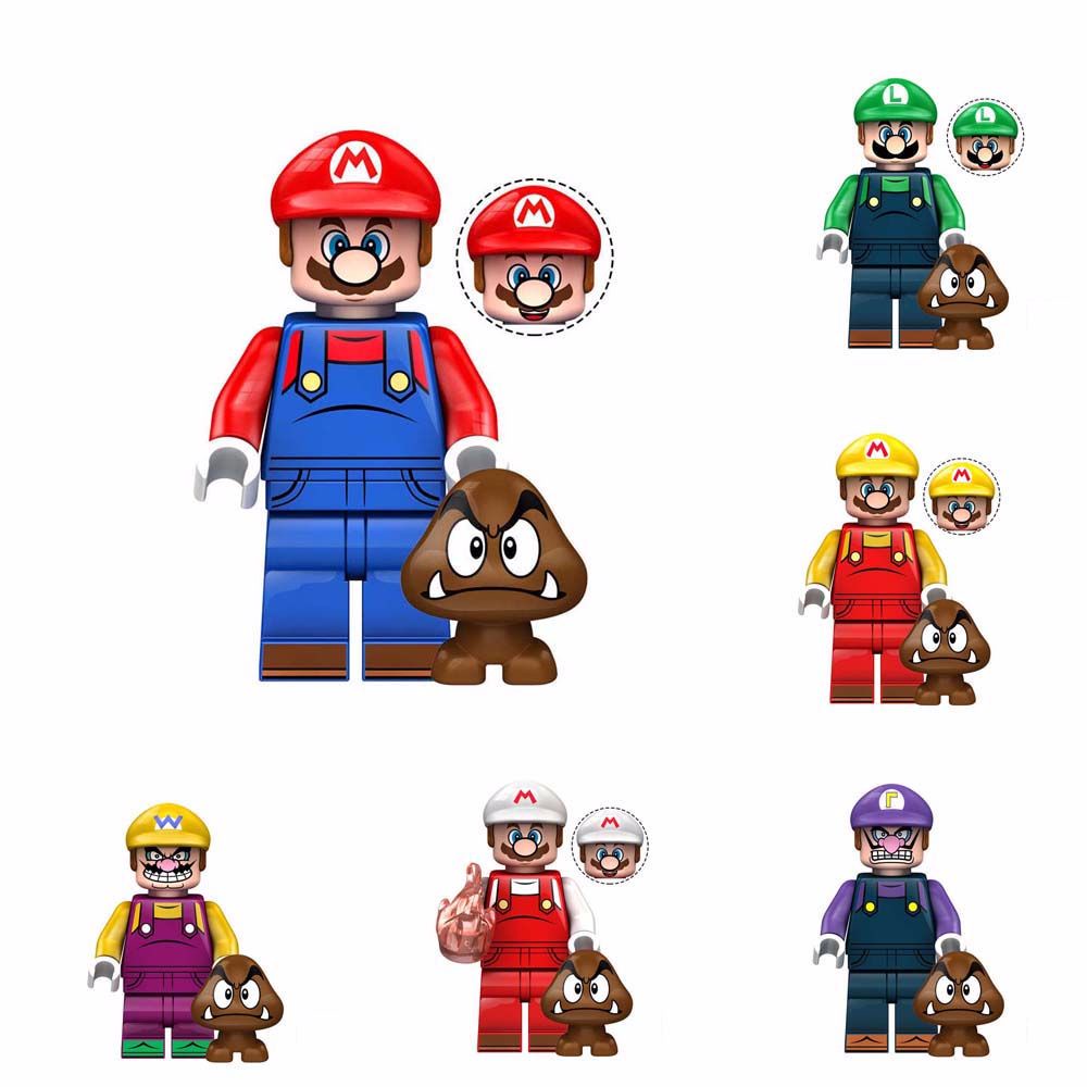 Bộ 11 Mô Hình Lego Xếp Hình Super Mario Bros Hoạt Hình Sáng Tạo Cho Bé