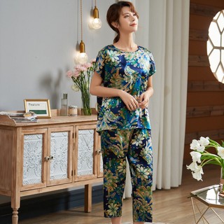 Đồ bộ vải lụa satin mát lạnh mặc nhà