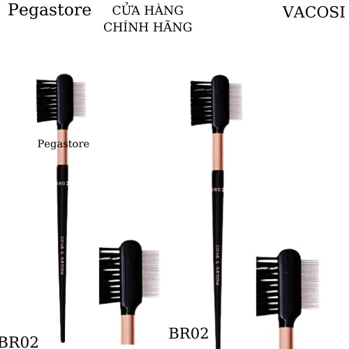 Cọ trang điểm - Cọ lược và bàn chải, mi, lông mày / chân mày ,chải mascara Vacosi BR02