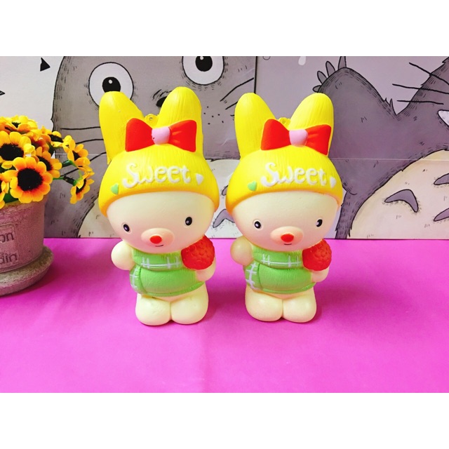 Squishy thỏ heo chậm tăng