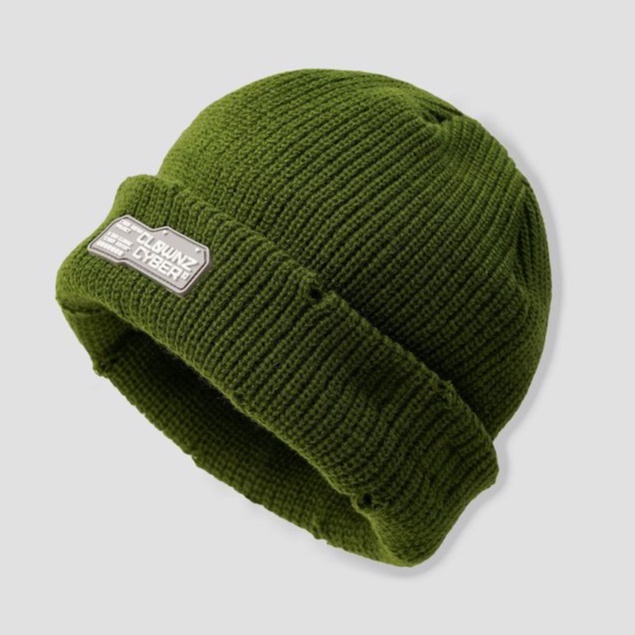 Mũ len gấp nếp local brand Clownz Cyber Beanie len tự nhiên, ba màu