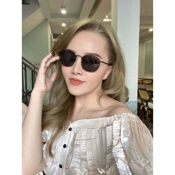 Kính mát nữ CALVIN KLEIN dáng tròn thời trang model CK20122S-001