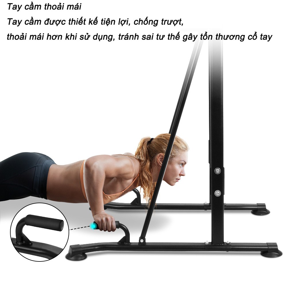 OT130p Home Fitness Pull up Bar Push Up-Weight có thể điều chỉnh chiều cao 98cm*78cm*(185cm-236cm)