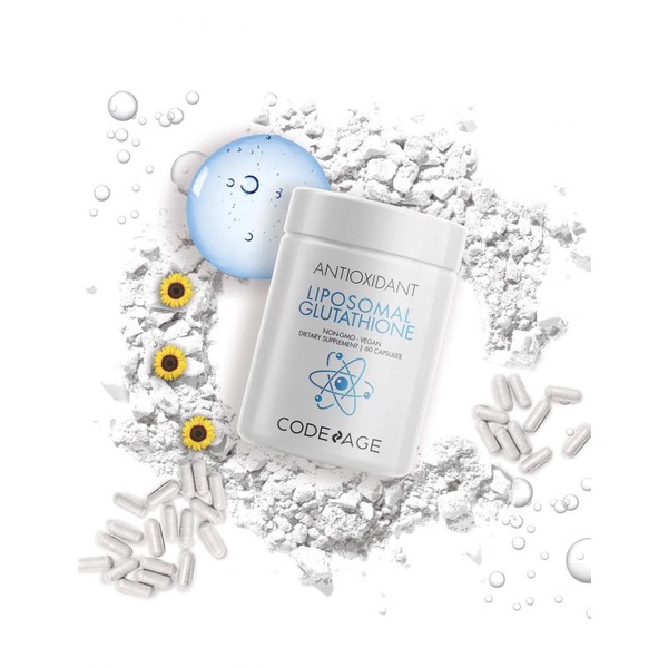 Viên uống hỗ trợ trắng da CodeAge Liposomal Glutathione 60 viên