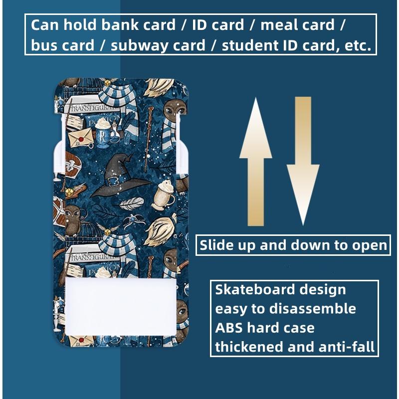 Hoạt Hình Ốp Điện Thoại Có Ngăn Đựng Thẻ Kèm Dây Đeo Cổ Phong Cách Harry Potter