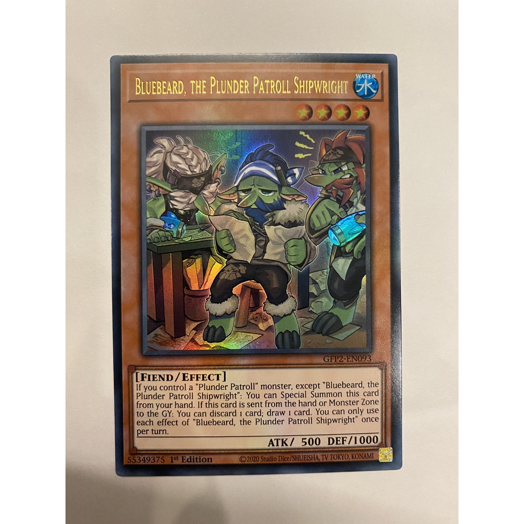 [Thẻ Bài Yugioh Chính Hãng] Bluebeard, the Plunder Patroll Shipwright