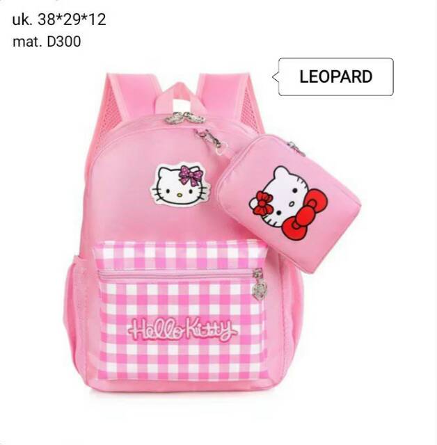 Ba Lô Đi Học Hình Hello Kitty Đáng Yêu Cho Bé