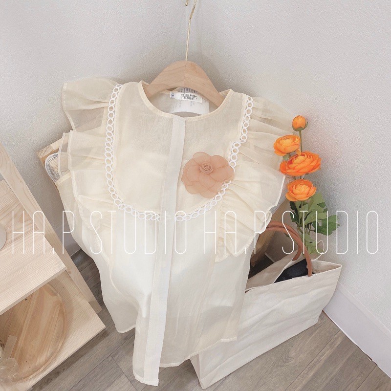 Áo tơ chifon hoa trà( toàn bộ là ảnh thật)