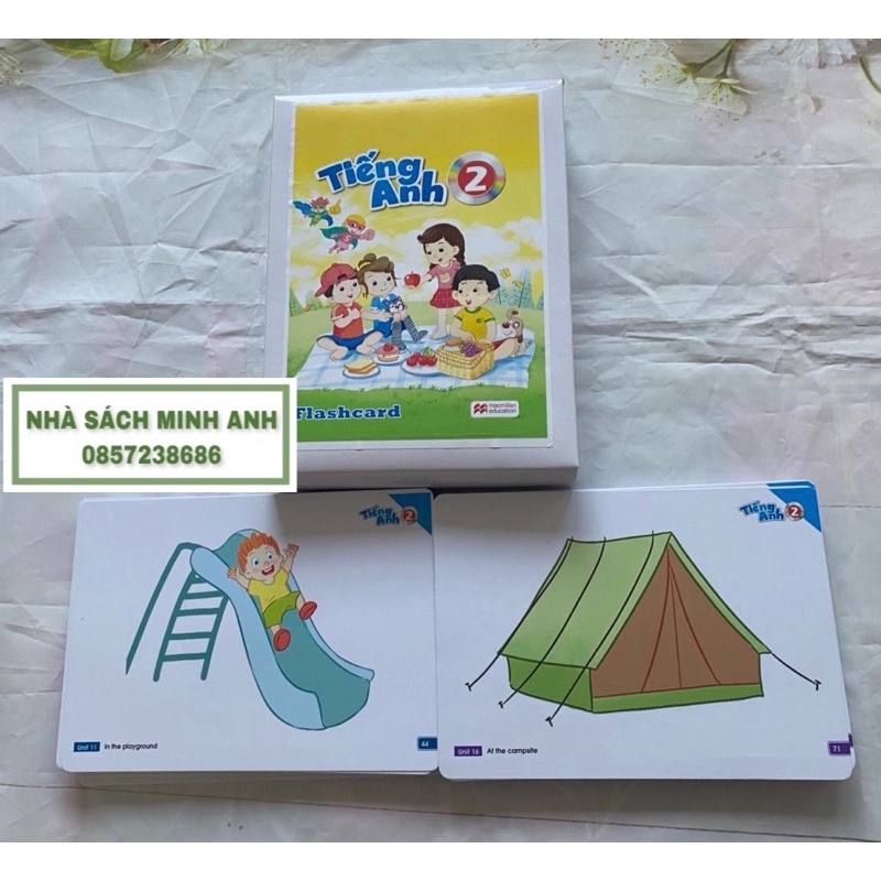 Flashcard Tiếng Anh lớp 2 mới nhất - Tiếng Anh Bộ Giáo Dục - Ép plastics bền đẹp (Macmillan-BGD)