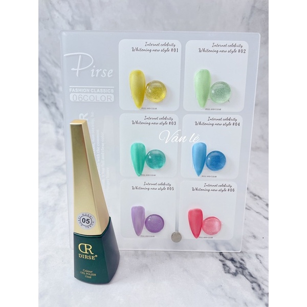 sơn gel mắt mèo xanh set 6 màu huaxi