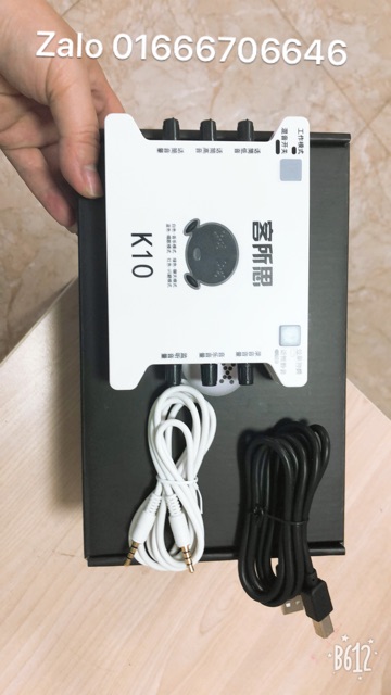 [FREESHIP 99K]_Sound card K10 ( BH 6Tháng ) tặng kèm dây trắng kết nối | BigBuy360 - bigbuy360.vn