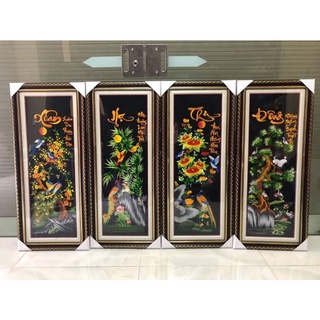 tranh thêu sẵn(tranh tứ quý)