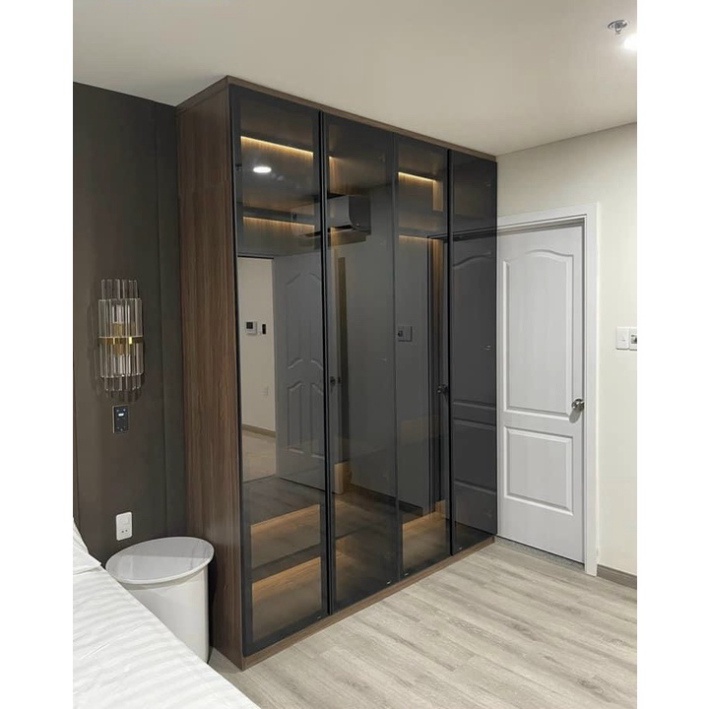 Tủ quần áo cánh kính cường lực cao cấp,  bảo hành 10 năm, miễn phí lắp đặt khu vực Hà nội