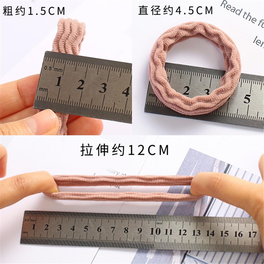 Set 20 Dây Buộc Tóc Co Giãn Nhiều Màu Sắc