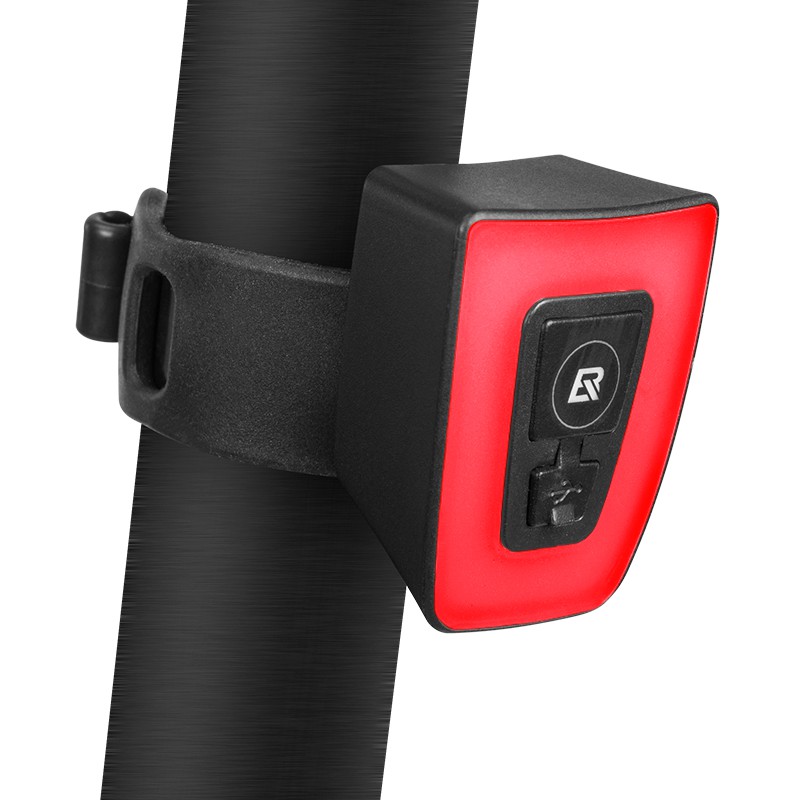 Đèn hậu xe đạp ROCKBROS cảnh báo an toàn 20lumen sạc nguồn USB có thể gắn mũ bảo hiểm kích thước 3.1*4*2.5*2CM