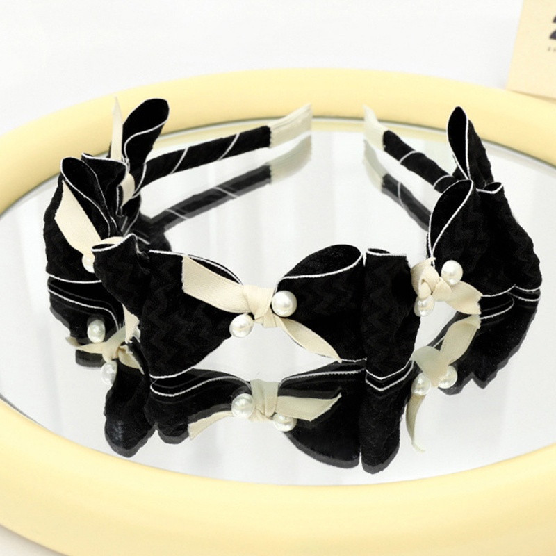 Flgo Băng Đô Cài Tóc Hình Nơ Màu Sắc Tinh Tế Phù Hợp Cho Rửa Mặt / Trang Điểm Tiệc Giáng Sinh Cho Nữ