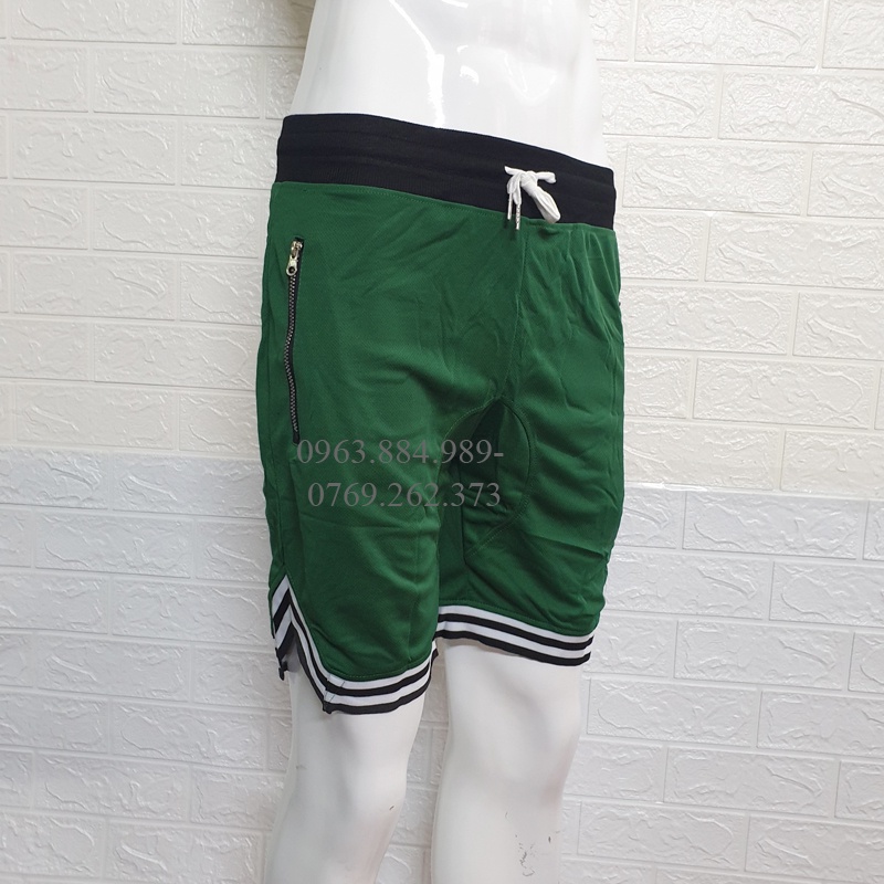 Quần thể thao dáng lửng AN.02 chất thun lưới nhẹ, cạp bản rộng, phối dây buộc , nhiều màu cho anh em