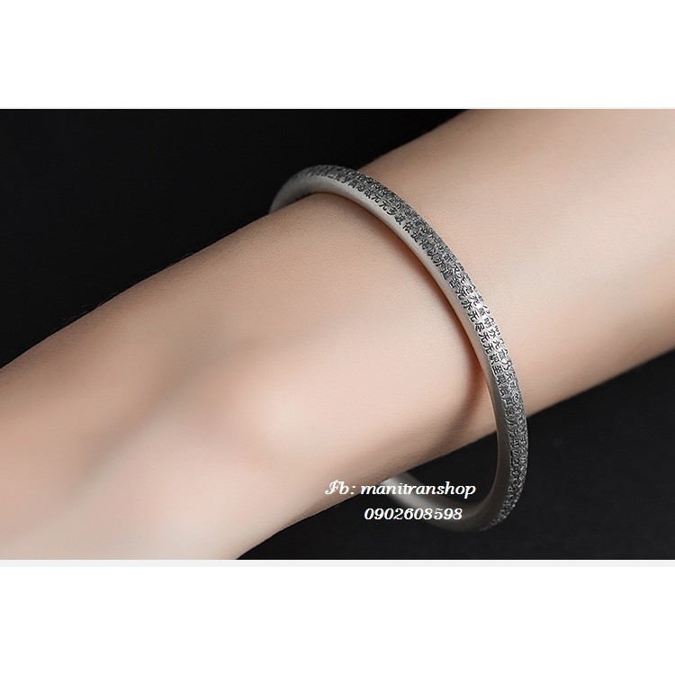 Vòng Tay Khắc Bát Nhã Tâm Kinh Phật Giáo VT249