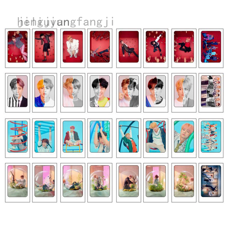 Bộ 32 thẻ ảnh lomo Hd in hình nhóm nhạc Hàn Quốc Bangtan Boys J-Hope Suga Jimin