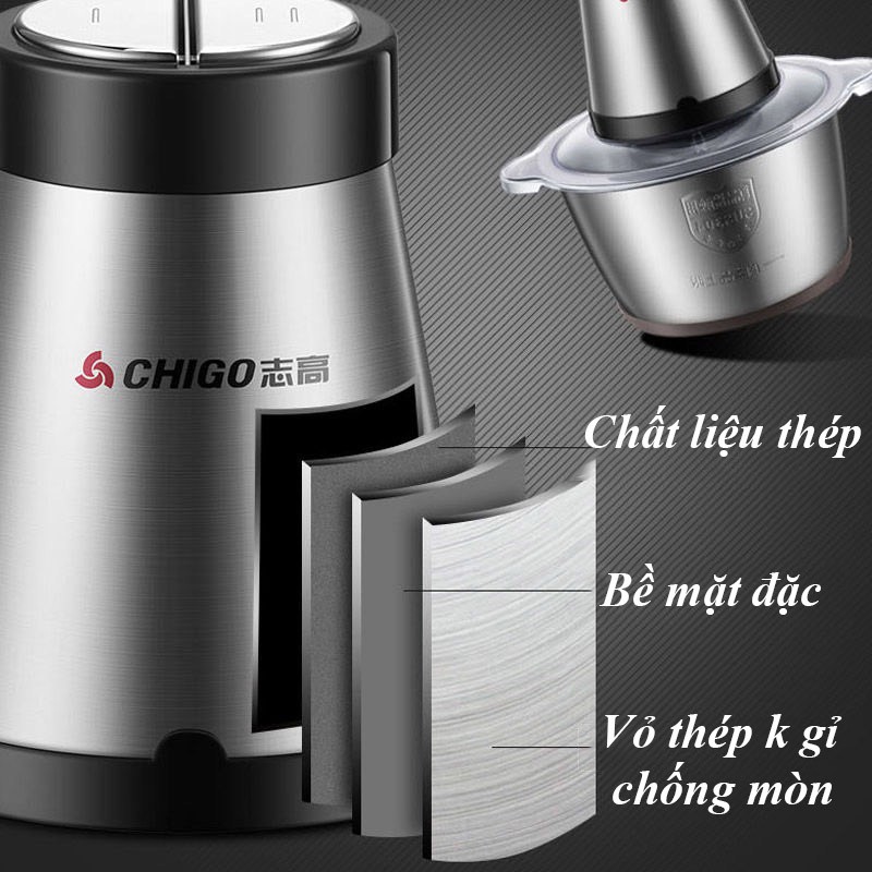 Máy xay thịt CHIGO - Máy xay đa năng CHiGO công suất 300W