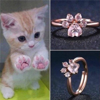 Nhẫn chân mèo Hàn Quốc dễ thương - Cat paw ring