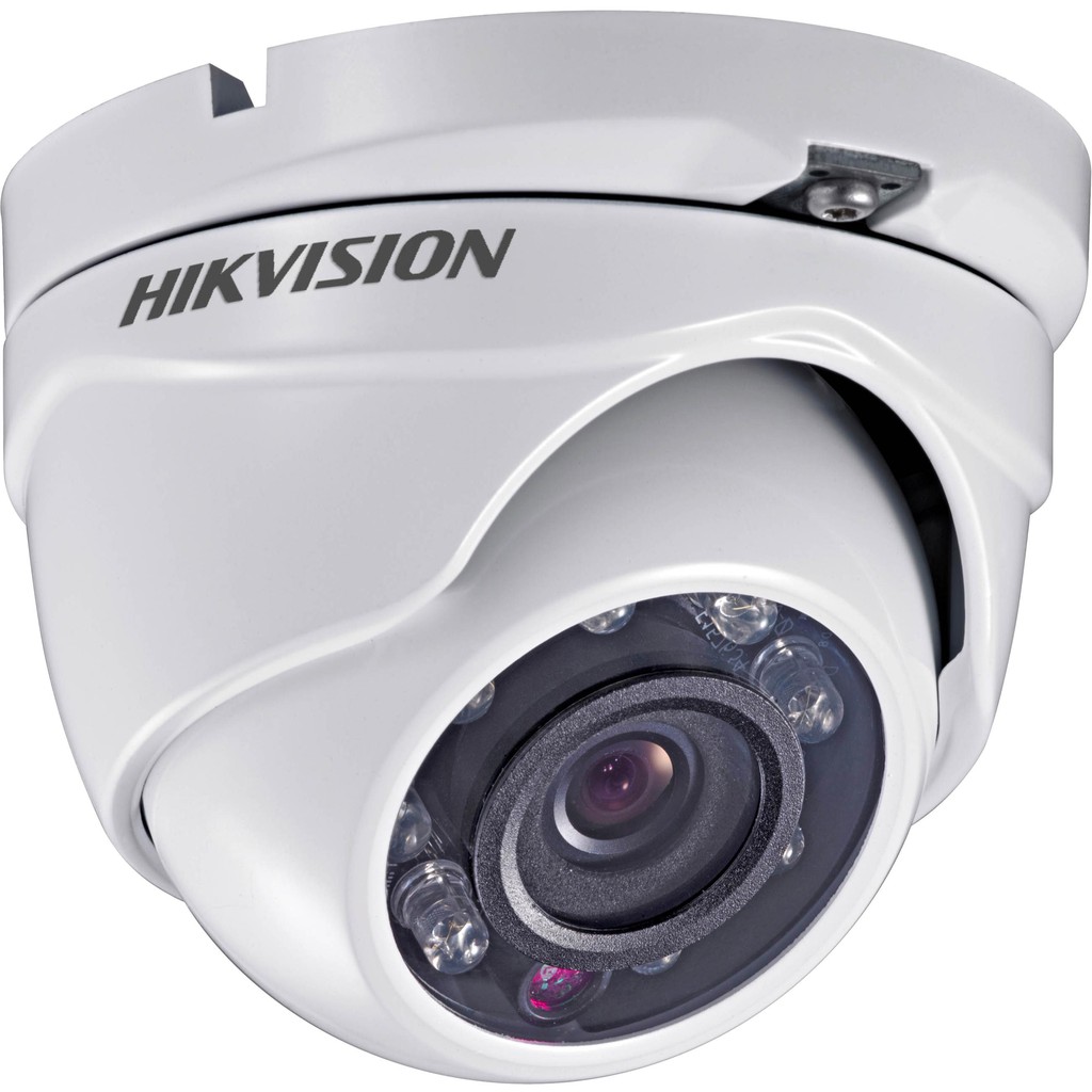 CameraHD-TVIbán cầu hồng ngoại 20m ngoài trời 2MP HIKVISION DS-2CE56D0T-IRM (Trắng)