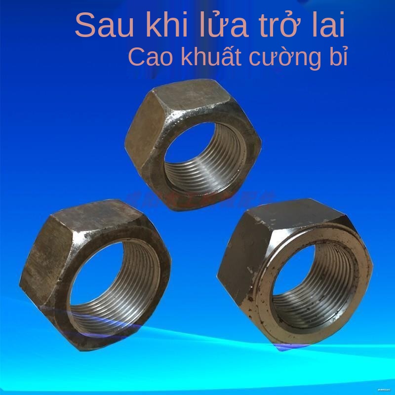 các bộ phận máy móc chế biến gỗ trục cưa trục lục giác đai ốc bằng thép vặn ốc vít cái nắp vặn M24M25M30M35M40