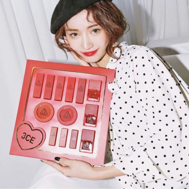 Sét son 3ce red lipstick